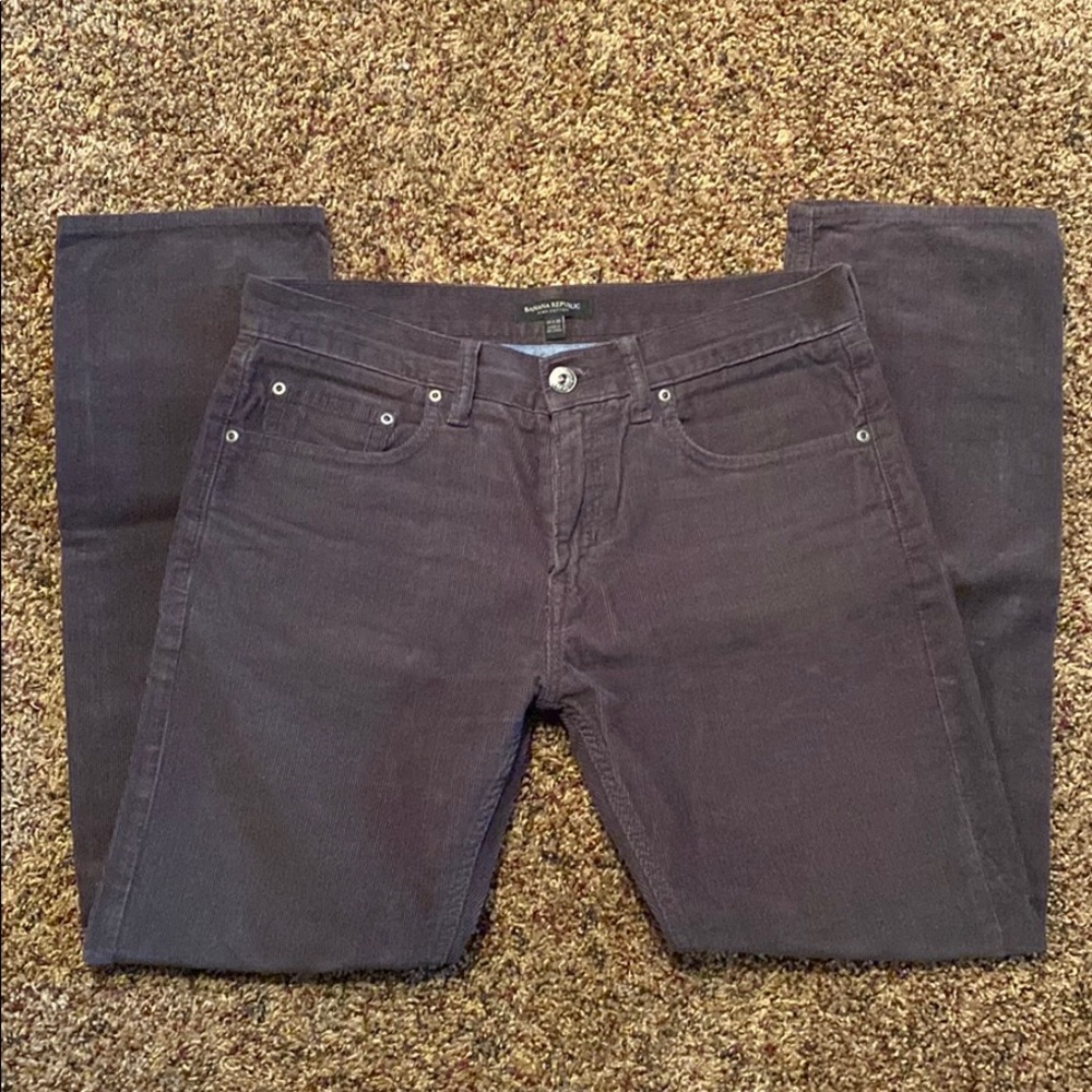 Men’s Banana Republic gray corduroy pants